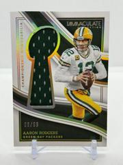 Aaron Rodgers #13 Football Cards 2023 Panini Immaculate Championship Memorabilia Prices