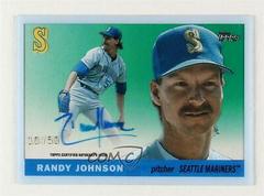 Randy Johnson #55RA-RJO Baseball Cards 2022 Topps Clearly Authentic 1955 Reimagining Autographs Prices