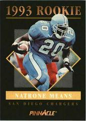 Natrone Means Football Cards 1993 Pinnacle Rookies Prices