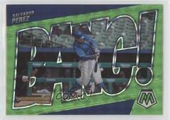 Salvador Perez [Green Fluorescent] #BG-2 Baseball Cards 2022 Panini Mosaic Bang Prices