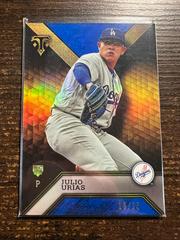 Julio Urias [Sapphire] #100 Baseball Cards 2016 Topps Triple Threads Prices