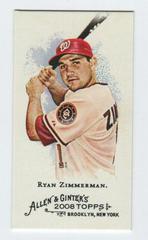Ryan Zimmerman [Mini Bazooka Back] Baseball Cards 2008 Topps Allen & Ginter Prices