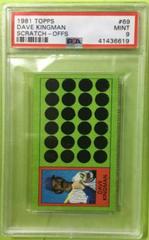 Dave Kingman #69 Baseball Cards 1981 Topps Scratch Offs Prices