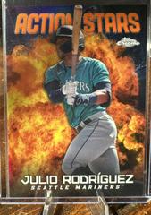 Julio Rodriguez [Orange] Baseball Cards 2023 Topps Chrome Update Action Stars Prices
