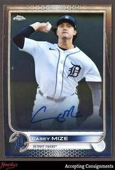 Casey Mize Baseball Cards 2022 Topps Chrome Veteran Autographs Prices