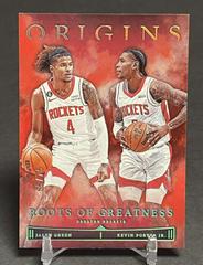 Jalen Green, Kevin Porter Jr. [Red] #19 Basketball Cards 2022 Panini Origins Roots Of Greatness Prices