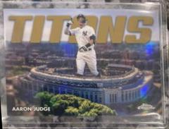 Aaron Judge [Gold] #CT-11 Baseball Cards 2023 Topps Chrome Titans Prices
