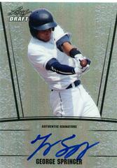 George Springer [Prismatic Autograph] Baseball Cards 2011 Leaf Metal Draft Prices