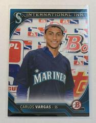 Carlos Vargas [Blue] Baseball Cards 2016 Bowman International Ink Prices