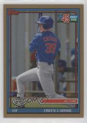 Owen Caissie [Chrome Gold Refractor] #PDC-181 Baseball Cards 2021 Topps Pro Debut Prices