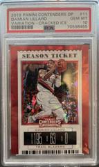 Damian Lillard [Cracked Ice] Basketball Cards 2019 Panini Contenders Prices