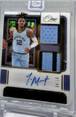 Ja Morant [Gold] Basketball Cards 2021 Panini One and One Dual Jersey Autographs Prices