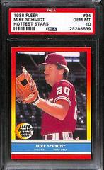 Mike Schmidt #34 Baseball Cards 1988 Fleer Hottest Stars Prices
