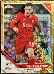 Andy Robertson [Gold Mini Diamond Refractor] #125 Soccer Cards 2021 Topps Chrome UEFA Champions League Prices