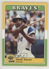 Hank Aaron #46 Baseball Cards 2001 Upper Deck Decade 1970's Prices