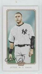 Derek Jeter [Mini American Caramel] #162 Baseball Cards 2010 Topps 206 Prices