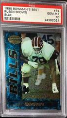 Ruben Brown [Blue] #14 Football Cards 1995 Bowman's Best Prices