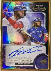 Vladimir Guerrero Jr. [Black] #FA-VGJ Baseball Cards 2022 Topps Gold Label Framed Autographs Prices