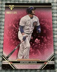 Anthony Rizzo [Tourmaline] #11 Baseball Cards 2021 Topps Triple Threads Prices