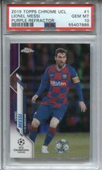 Lionel Messi [Purple Refractor] Soccer Cards 2019 Topps Chrome UEFA Champions League Prices
