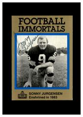 Sonny Jurgensen Football Cards 1985 Football Immortals Prices