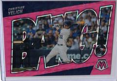 Christian Yelich [Pink Fluorescent] #BG-6 Baseball Cards 2022 Panini Mosaic Bang Prices