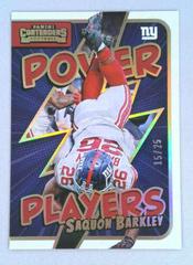 Saquon Barkley [Gold] Football Cards 2022 Panini Contenders Power Players Prices