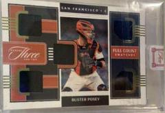 Buster Posey [Gold] Baseball Cards 2022 Panini Three and Two Full Count Swatches Prices