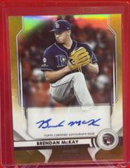 Brendan McKay [Gold Refractor] Baseball Cards 2020 Bowman Sterling Rookie Autographs Prices