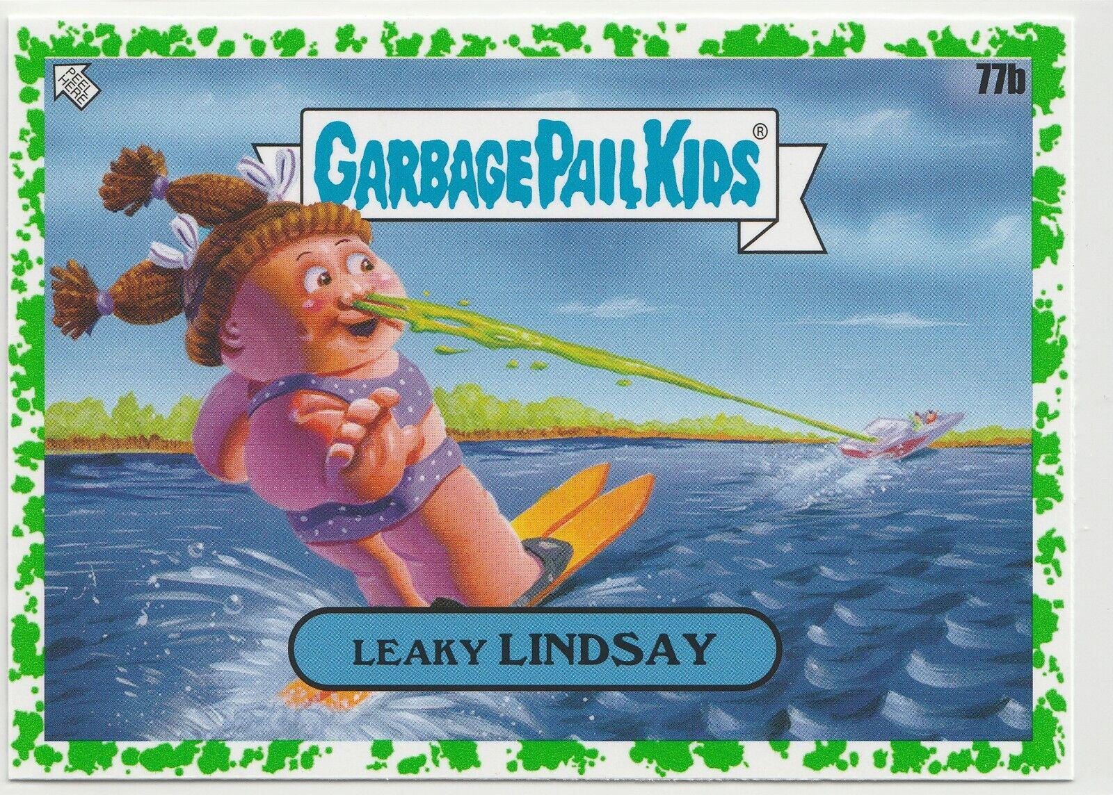 Leaky LINDSAY [Green] #77b Garbage Pail Kids Go on Vacation