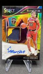 Isaac Okoro [Tie Dye Prizm] Basketball Cards 2021 Panini Select X Factor Memorabilia Signatures Prices