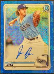 Joe Ryan [Blue Refractor] #BMAJR Baseball Cards 2020 Bowman Chrome Mega Box Mojo Autographs Prices