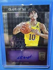 Max Christie Basketball Cards 2022 Panini Donruss Elite Rookie Yearbook Autographs Prices