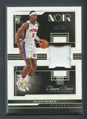 Jalen Duren #EDR-JDR Basketball Cards 2022 Panini Noir Elegant Decor Rookie Jerseys Prices