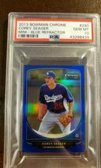 Corey Seager [Blue Refractor] #290 Baseball Cards 2013 Bowman Chrome Mini Prices
