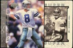 Troy Aikman [Silver Die Cut] #S8 Football Cards 1998 Upper Deck Super Powers Prices