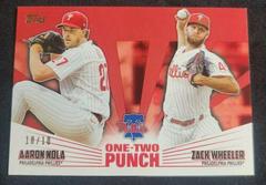 Zack Wheeler, Aaron Nola [Red] Baseball Cards 2023 Topps One Two Punch Prices