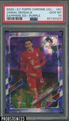 Jamal Musiala [Purple] #81 Soccer Cards 2020 Topps Chrome UEFA Champions League Sapphire Prices