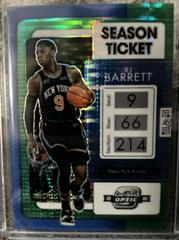 RJ Barrett [Green Pulsar] #10 Basketball Cards 2021 Panini Contenders Optic Prices