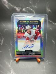 Moritz Seider [Rainbow] #R-SE Hockey Cards 2021 O-Pee-Chee Rookie Autographs Prices