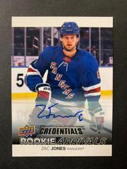 Zac Jones [Autograph] #RA-26 Hockey Cards 2021 Upper Deck Credentials Rookie Arrivals Prices