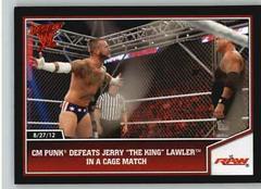 CM Punk Defeats Jerry The King Lawler in a Cage Match Wrestling Cards 2013 Topps Best of WWE Prices
