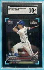 Evan Carter [Autograph Red] #WS-3D Baseball Cards 2023 Topps Now World Series Champions Prices