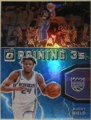 Buddy Hield [Blue] Basketball Cards 2021 Panini Donruss Optic Raining 3s Prices