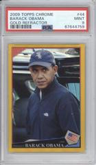 Barack Obama [Gold Refractor] #44 Baseball Cards 2009 Topps Chrome Prices