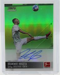 Branimir Hrgota [Neon Green Refractor] Soccer Cards 2021 Stadium Club Chrome Bundesliga Autographs Prices