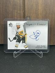 Jason Zucker #SOTT1-JZ Hockey Cards 2021 SP Authentic 2001-02 Retro Sign of the Times Prices