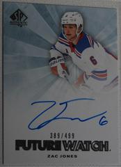 Zac Jones Hockey Cards 2021 SP Authentic Retro Future Watch Autograph Prices