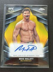 Mike Malott [Gold Refractor] #CVA-MMA Ufc Cards 2024 Topps Chrome UFC Veteran Autograph Prices