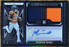Marvin Mims [Yellow Electric Etch] #126 Football Cards 2023 Panini Obsidian Signature Prices